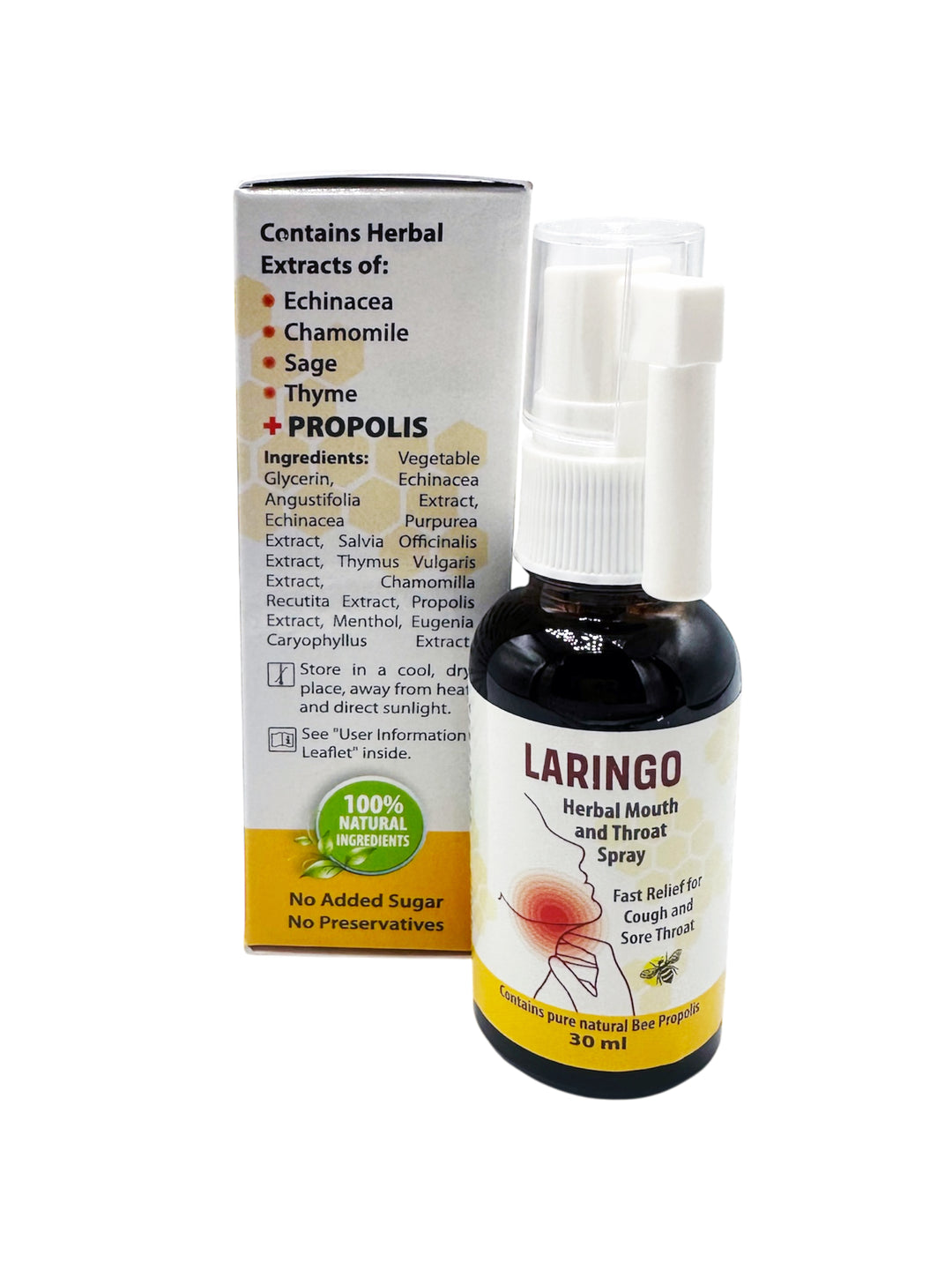Laringo Herbal Mouth and Throat Spray - 30ml