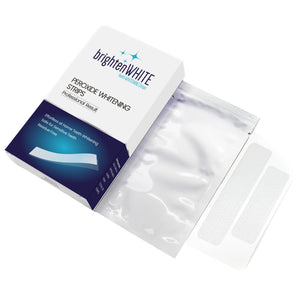 BrightenWHITE Peroxide Whitening Strips - 14 Treatments