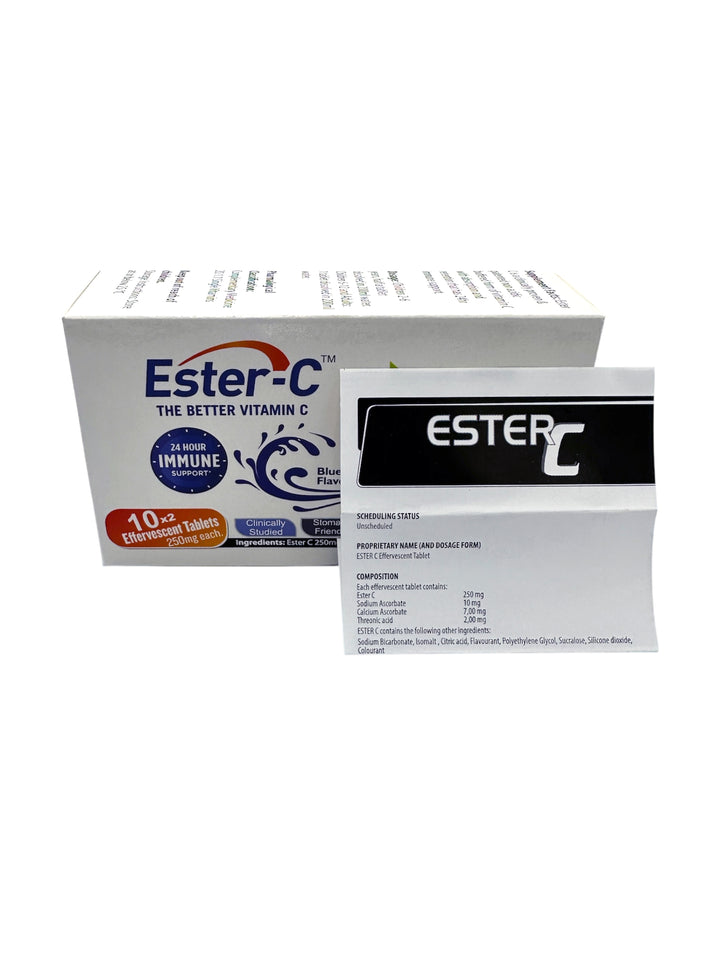 Deo Pharma Ester-C Vitamin C Blueberry - 20 Effervescent Tablets