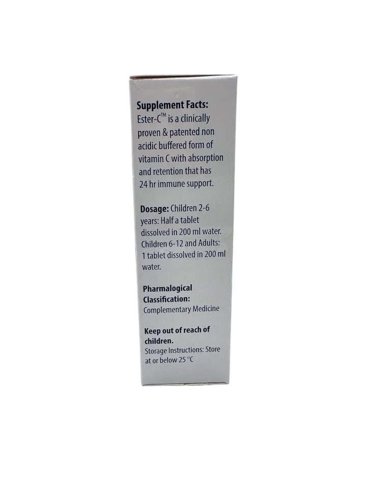 Deo Pharma Ester-C Vitamin C Orange - 20 Effervescent Tablets