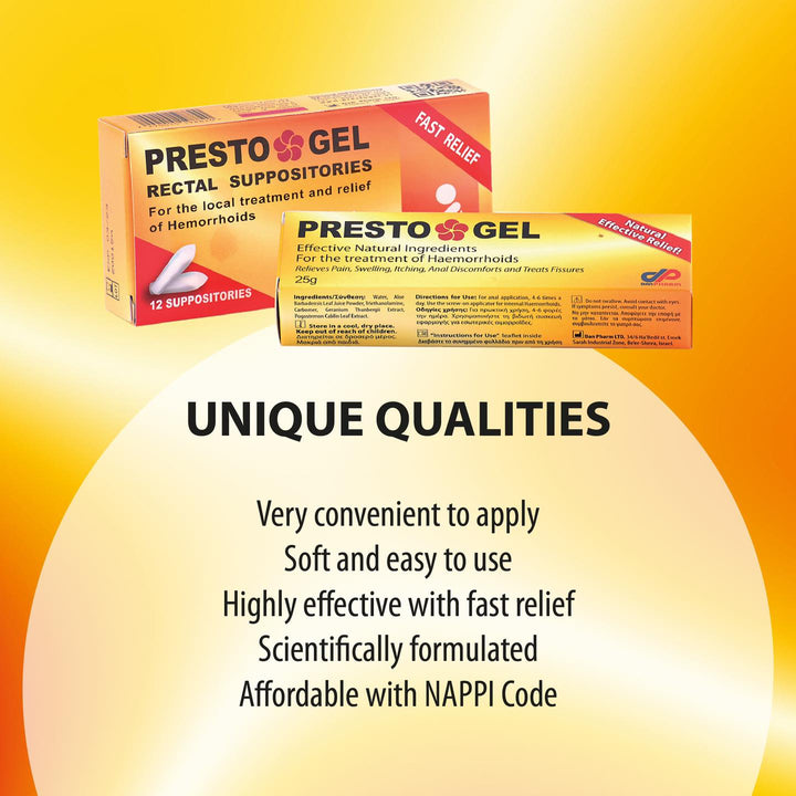 Presto Gel Ointment Tube - 25g