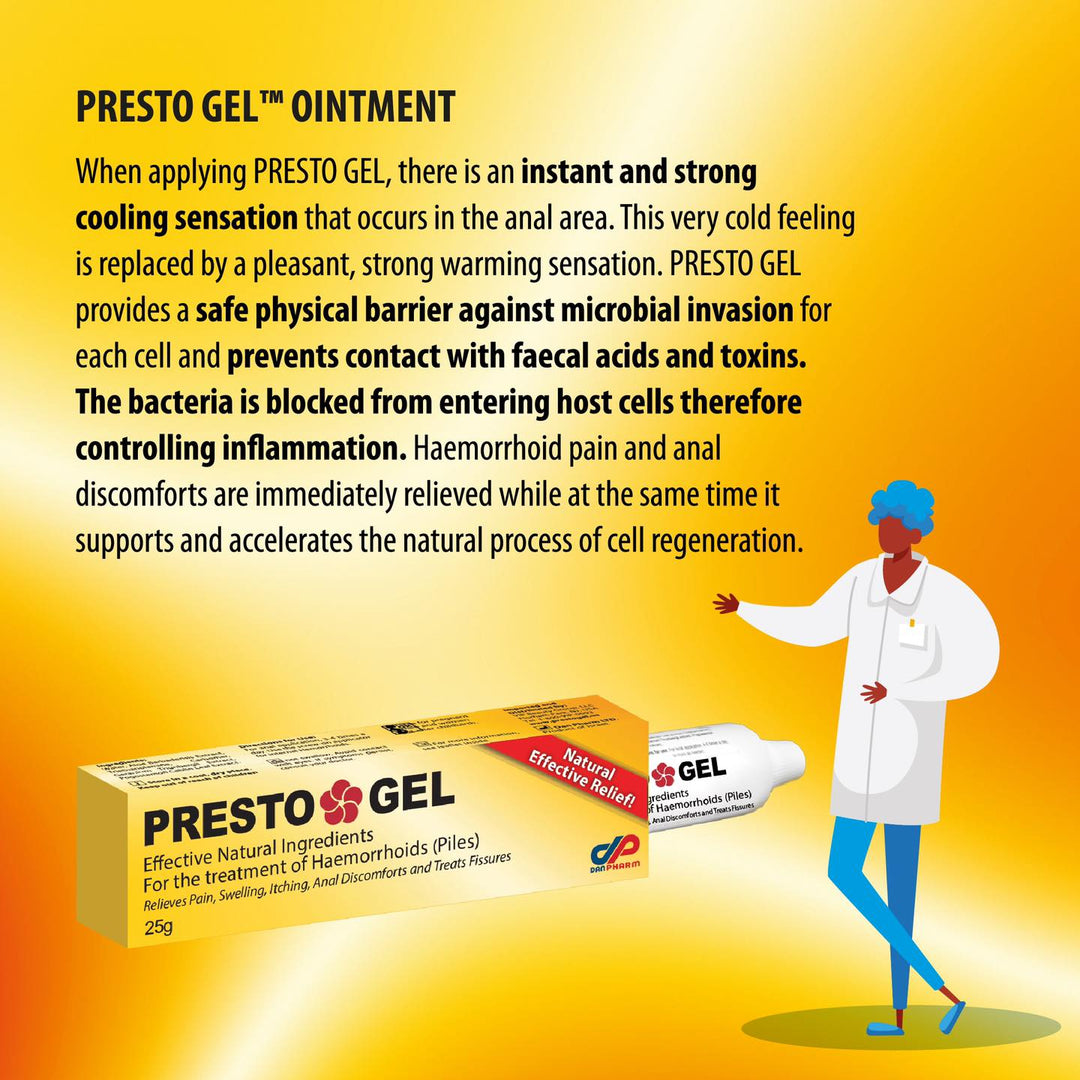 Presto Gel Ointment Tube - 25g