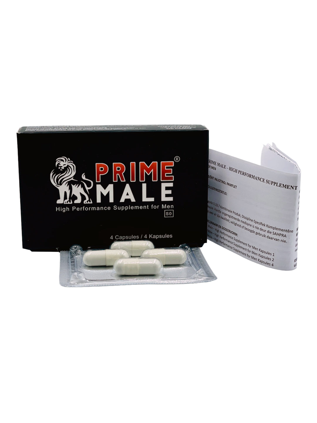 Prime Male High Performance Supplement for Men - 4 Capsules
