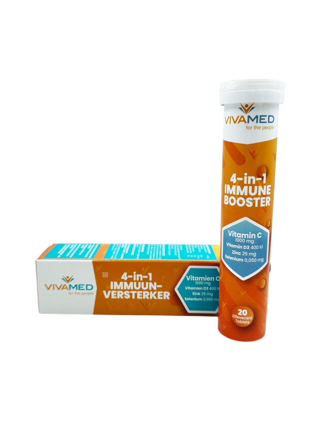 VivaMed 4-in-1 Immune Booster - 20 Effervescent Tablets