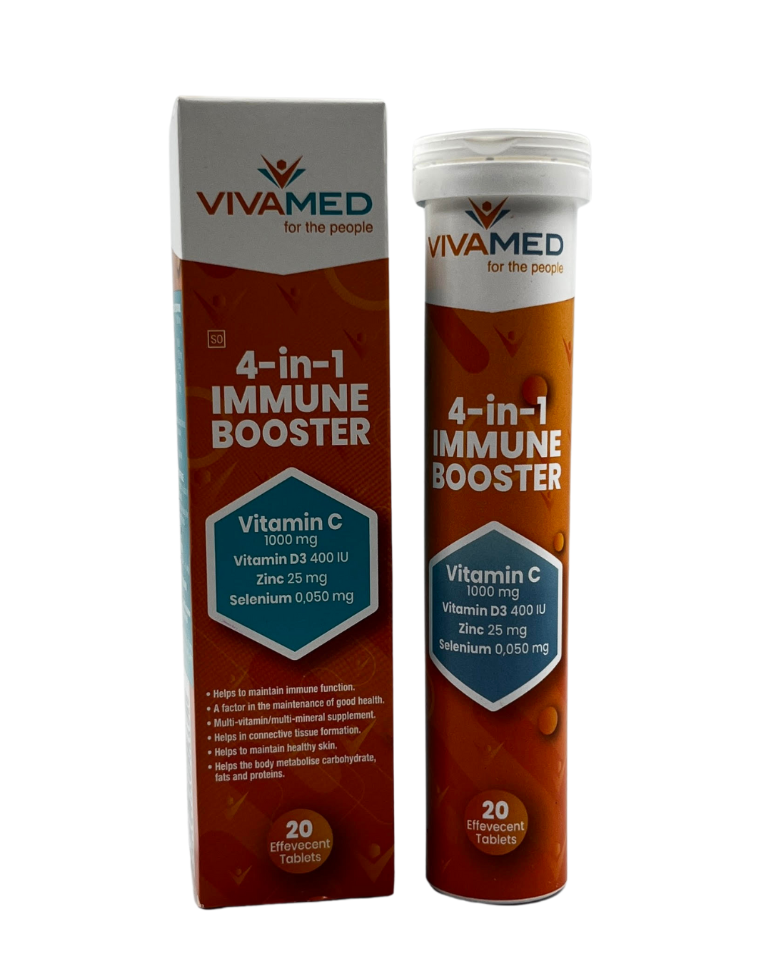 VivaMed But 2 Get 1 Free 4-in-1 Immune Booster - 40 Effervescent Tablets