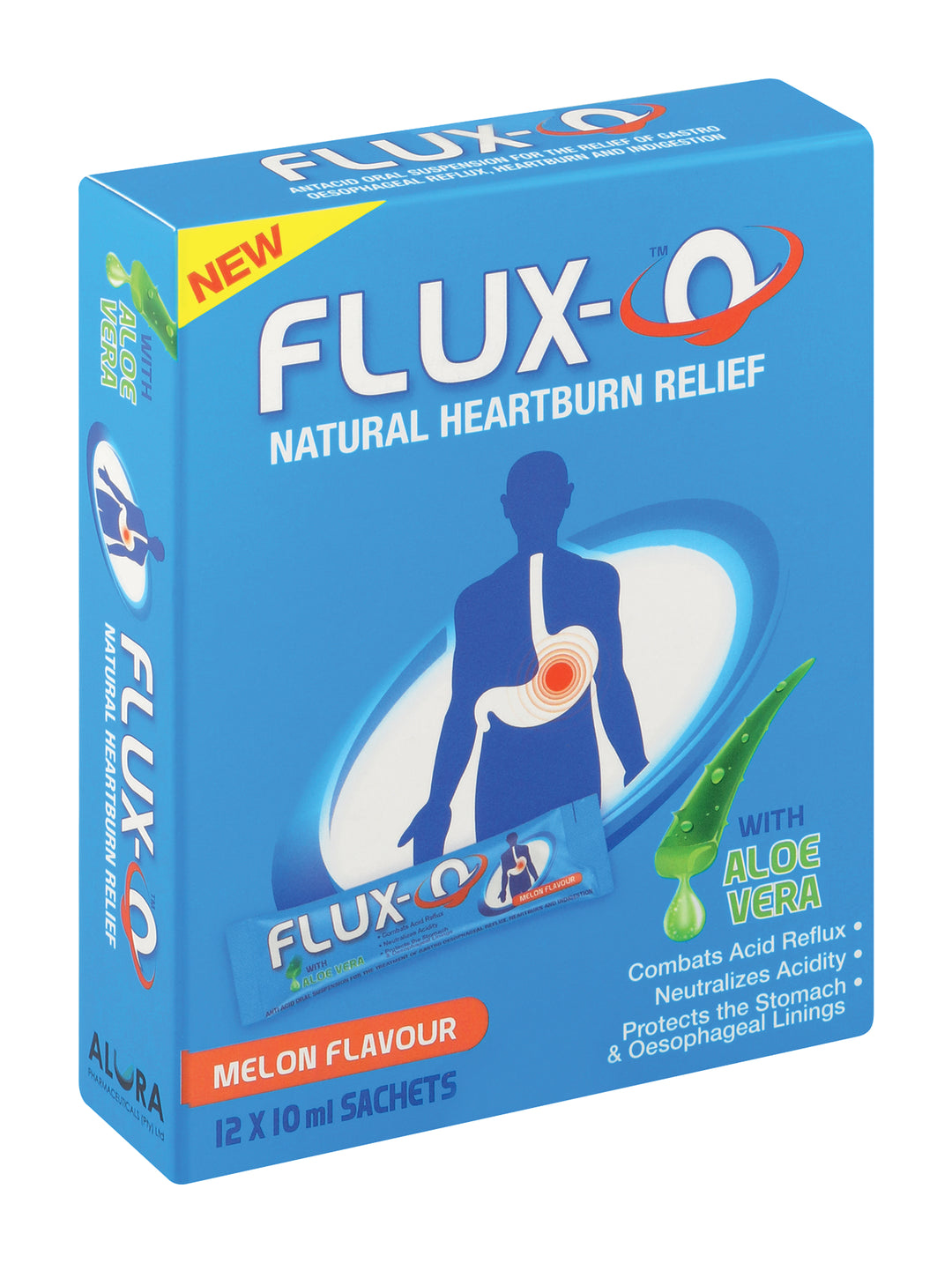 Flux-O Natural Antacid Suspension Sachets - 12's