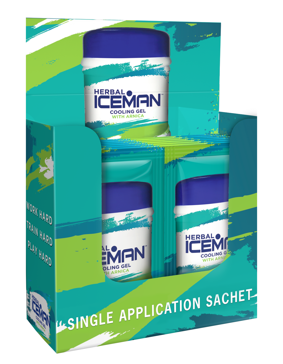 Herbal Iceman Cooling Gel with Arnica Sachets - 20's